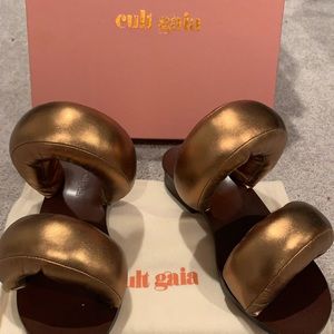 Cult Gaia Pillow Sandal Bronze 39